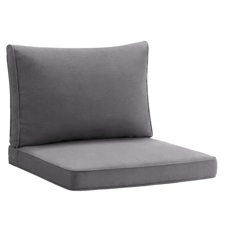 Leen Bakker Loungekussen Brest zit - grijs - 60x60 cm