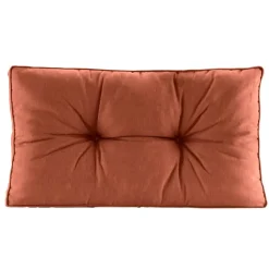 Loungekussens-Leen Bakker Loungekussen Florence rug - terracotta - 73x43 cm