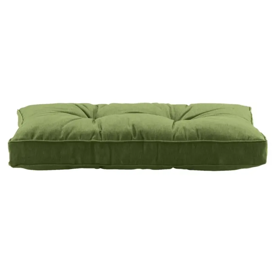 Loungekussens-Leen Bakker Loungekussen Florence rug donkergroen 60x43 cm