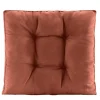 Leen Bakker Loungekussen Florence rug - terracotta - 73x73 cm