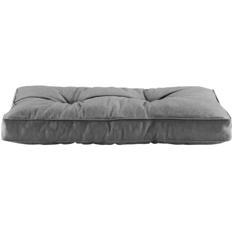 Loungekussens-Leen Bakker Loungekussen Florence rug - grijs - 73x43 cm