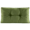 Leen Bakker Loungekussen Florence rug - donkergroen - 73x43 cm