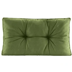 Leen Bakker Loungekussen Florence rug - donkergroen - 73x43 cm