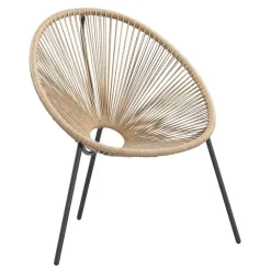 Tuinstoelen-Leen Bakker Loungestoel Formentera - naturel