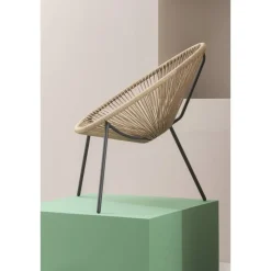 Tuinstoelen-Leen Bakker Loungestoel Formentera - naturel