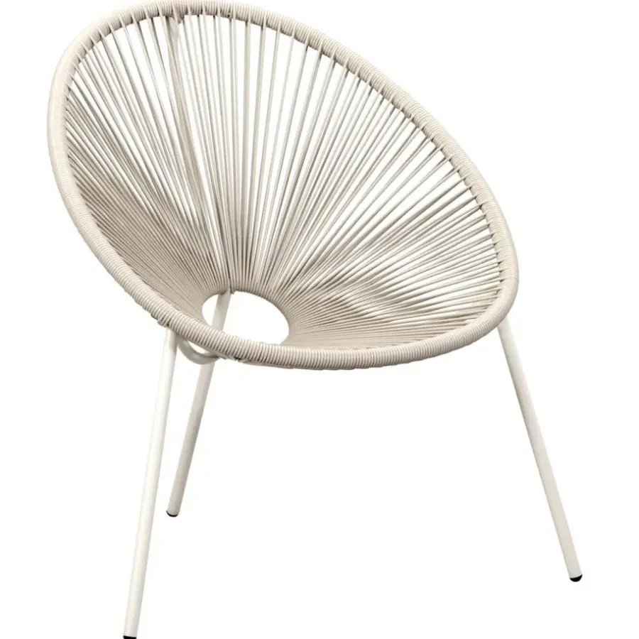 Tuinstoelen-Leen Bakker Loungestoel Formentera - zand