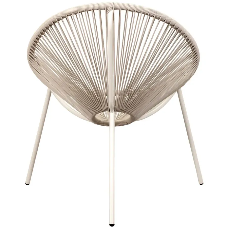 Tuinstoelen-Leen Bakker Loungestoel Formentera - zand