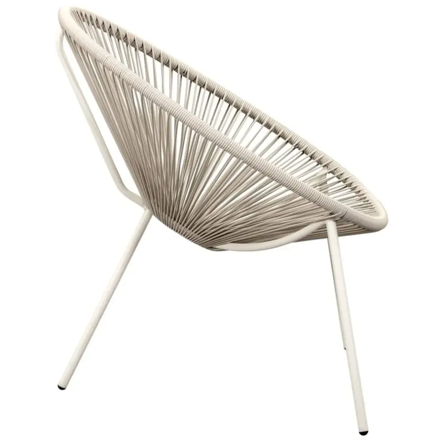 Tuinstoelen-Leen Bakker Loungestoel Formentera - zand