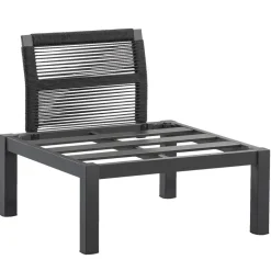 Leen Bakker Loungestoel middenelement Ardeche - grijs - 78x72x66 cm