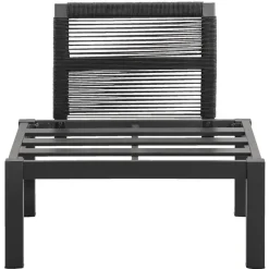 Leen Bakker Loungestoel middenelement Ardeche - grijs - 78x72x66 cm
