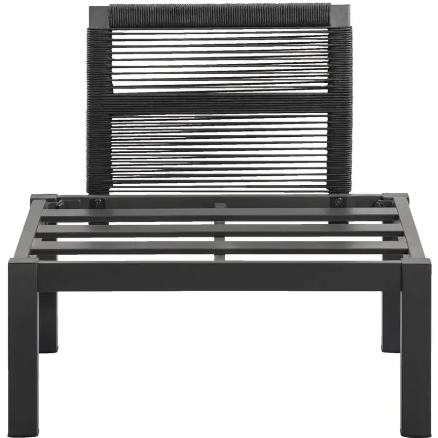 Leen Bakker Loungestoel middenelement Ardeche - grijs - 78x72x66 cm