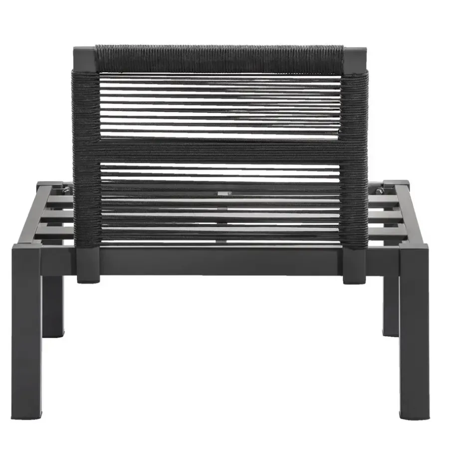 Leen Bakker Loungestoel middenelement Ardeche - grijs - 78x72x66 cm