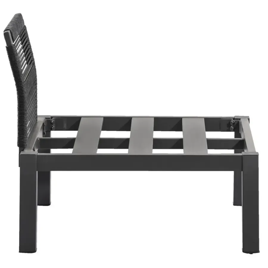Leen Bakker Loungestoel middenelement Ardeche - grijs - 78x72x66 cm