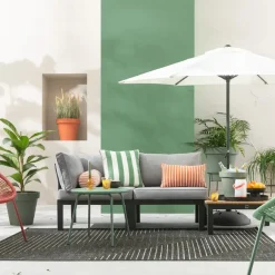 Leen Bakker Loungestoel middenelement Ardeche - grijs - 78x72x66 cm