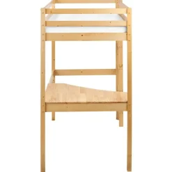 1-Persoons Bedden-Beliani LOURY - Kinderbed - Lichtbruin - 90 x 200 cm - Dennenhout