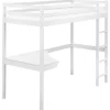 1-Persoons Bedden-Beliani LOURY - Kinderbed - Wit - 90 x 200 cm - Dennenhout