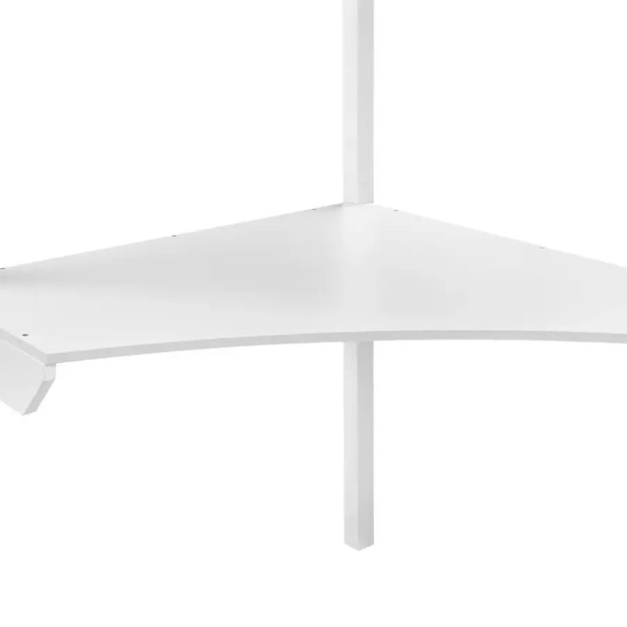 1-Persoons Bedden-Beliani LOURY - Kinderbed - Wit - 90 x 200 cm - Dennenhout