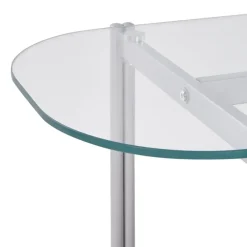 Sidetables-Leen Bakker LOVELL - Sidetable - Lichtbruin/Zilver - Hout