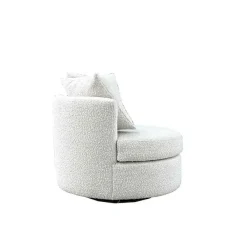 Giga Meubel Loveseat Rond - Beige - Stof - 94x88x84cm - Thony