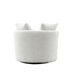 Giga Meubel Loveseat Rond - Beige - Stof - 94x88x84cm - Thony