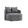 Loveseats-Fjôrd Loveseat Teddy Grijs - Zithoogte 40cm - 118x118x72cm - Kelso
