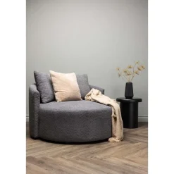 Loveseats-Fjôrd Loveseat Teddy Grijs - Zithoogte 40cm - 118x118x72cm - Kelso