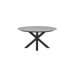 Garden Impressions Lowland tafel - Ø150 cm - carbon black - Centostone Napoli grey