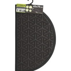 Luance Deurmat - donkergrijs - rubber - halve maan - 75 x 44 cm