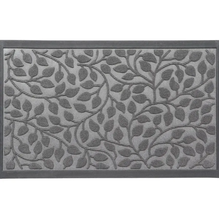 Deurmatten-Luance Deurmat - donkergrijs - rubber - rechthoek - 75 x 45 cm