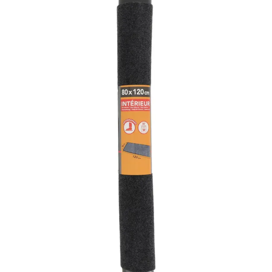 Luance Deurmat - grijs - 80x60 cm - PVC-polyester - droogloopmat