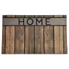 Deurmatten-Luance Deurmat - met print - rubber - houtlook - 45 x 75 cm