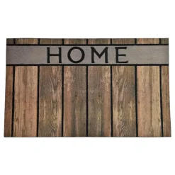 Deurmatten-Luance Deurmat - met print - rubber - houtlook - 45 x 75 cm