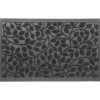 Luance Deurmat - zwart - rubber - rechthoek - 75 x 45 cm