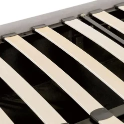 Beliani LUBBON - Bed met opbergruimte - Lichtgrijs - 140 x 200 cm - Fluweel