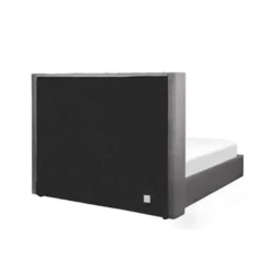 Beliani LUBBON - Bed met opbergruimte - Grijs - 160 x 200 cm - Fluweel