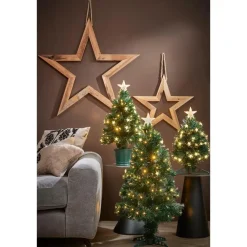 Kerstbomen-Luca Lighting Mercury Kunstkerstboom - Fibre Optic - H45 x Ø25 cm