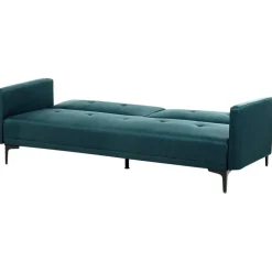 Beliani LUCAN - Slaapbank 3-zits - Blauw - Polyester