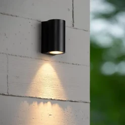 Wandlampen-Lucide AKRA Wandlamp - Zwart