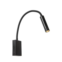 Lucide ALEC Wandspot - Zwart