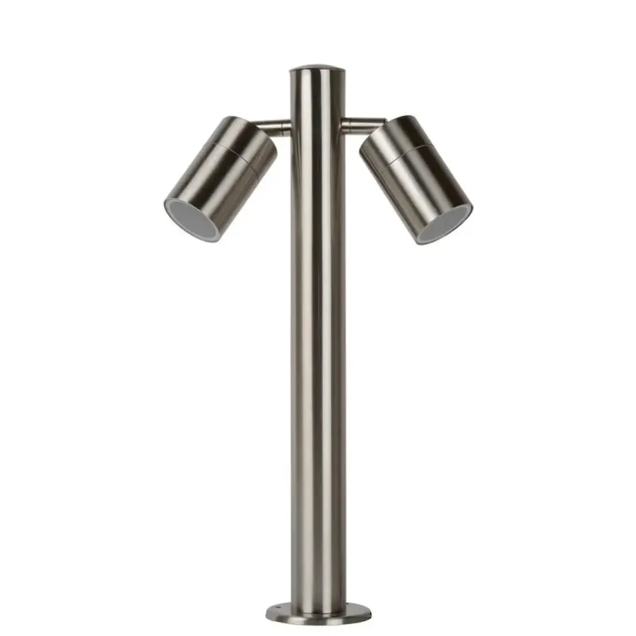 Lucide ARNE-LED Sokkellamp - Mat chroom