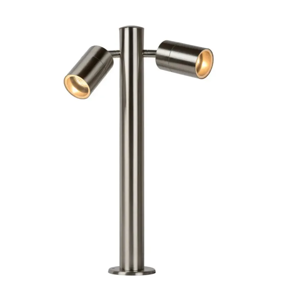 Lucide ARNE-LED Sokkellamp - Mat chroom