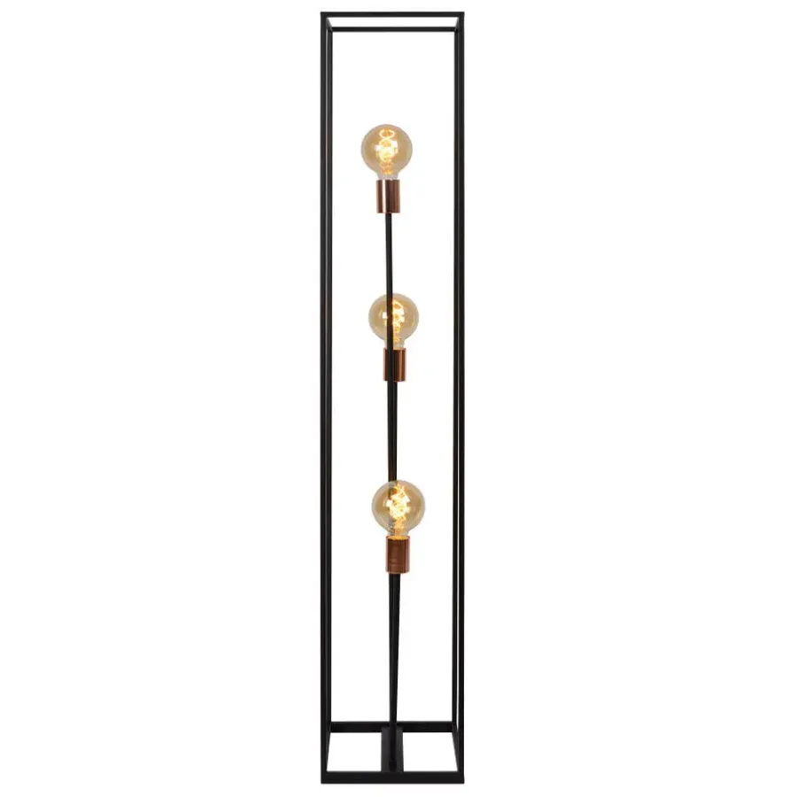 Staande Lampen-Lucide ARTHUR Vloerlamp - Zwart