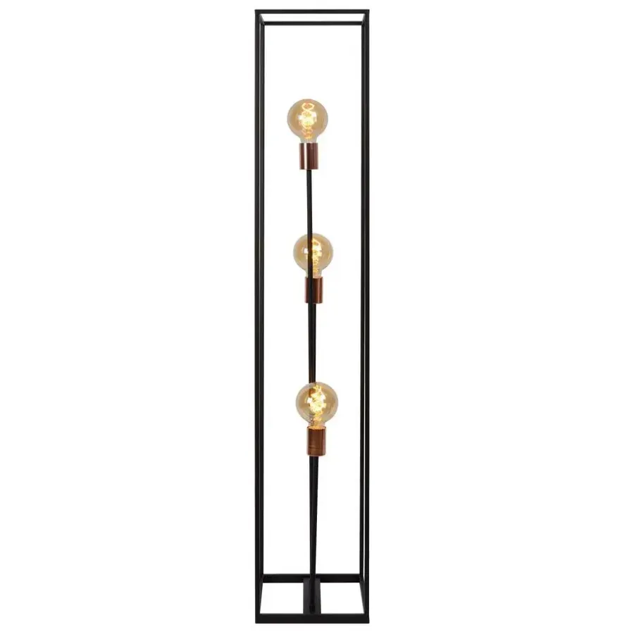 Staande Lampen-Lucide ARTHUR Vloerlamp - Zwart