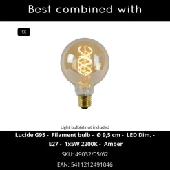 Lucide ARTHUR Wandlamp - Zwart