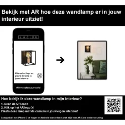 Lucide ARTHUR Wandlamp - Zwart