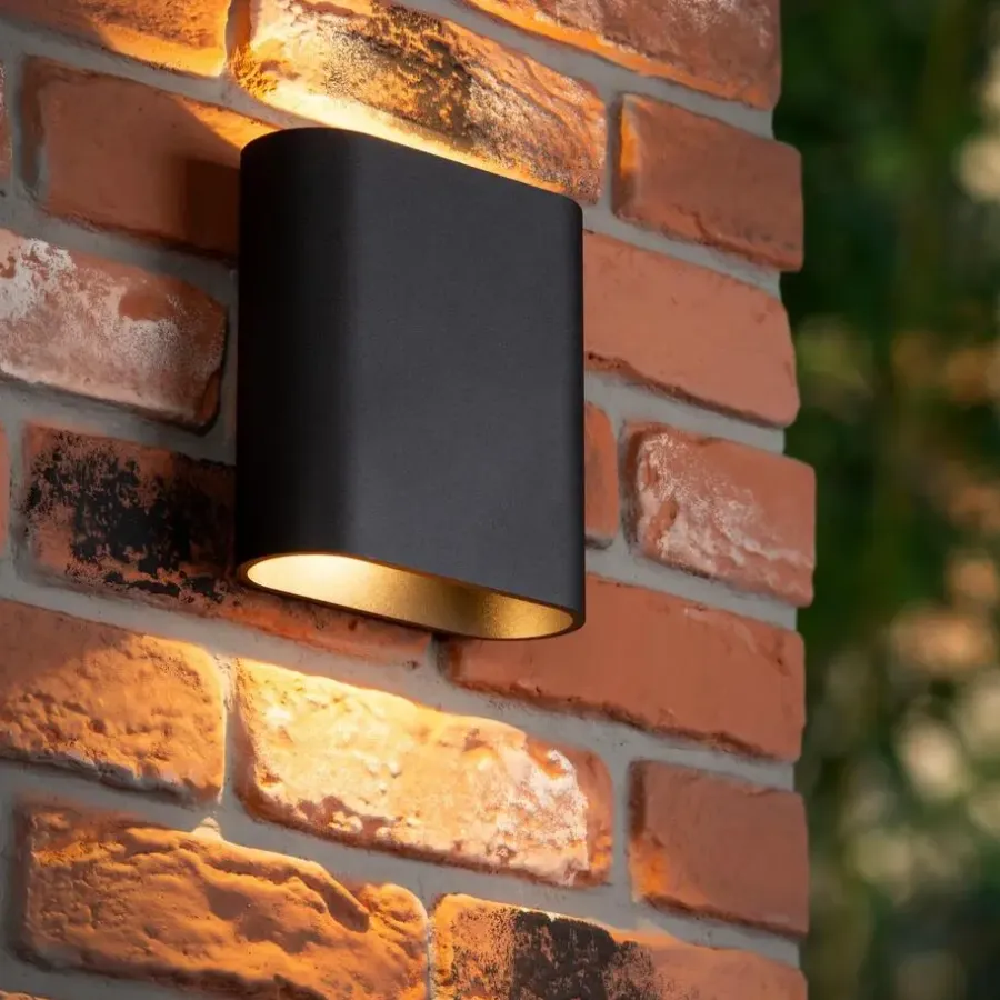 Wandlampen-Lucide ATILA Wandlamp - Zwart