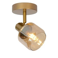 Plafondlampen-Lucide BJORN Plafondspot - Mat Goud / Messing