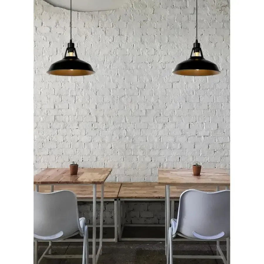 Lucide BRASSY-BIS Hanglamp - Zwart