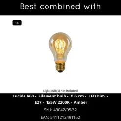Lucide CAPSULE Wandlamp - Zwart
