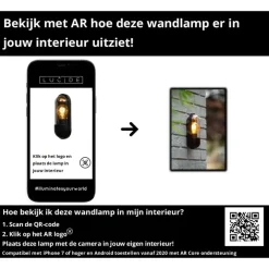 Lucide CAPSULE Wandlamp - Zwart